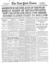 NYTimes-Page1-11-11-1918